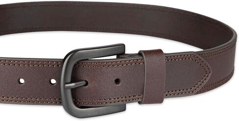 Dickies Men's Reinforced Leather 1 1/2 Inch Work Belt, Small, Brown in Saudi Arabia