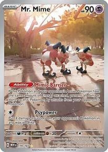 Pokemon - Mr. Mime 179/165 151 - Illustration Art Rare - Single Card in Saudi Arabia