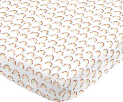 NoJo Super Soft Elephant Fitted Crib Sheet, Blue/White in Saudi Arabia