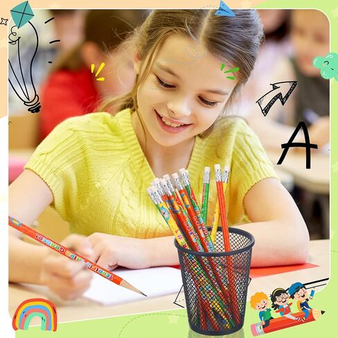 Tenceur 48 PCS 3RD PENBEMS ، 3 أقلامًا تحفيزية لطيبة تحفيزية مع محو الطالب للطلاب ، مكافأة الفصول الدراسية إلى اللوازم المدرسية in Kuwait