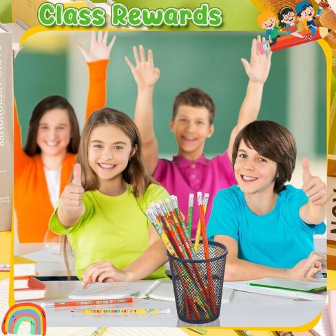 Tenceur 48 PCS 3RD PENBEMS ، 3 أقلامًا تحفيزية لطيبة تحفيزية مع محو الطالب للطلاب ، مكافأة الفصول الدراسية إلى اللوازم المدرسية in Kuwait