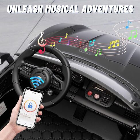 FORESEE Kids 24V 2-Seater Electric Ride On Car, 24V Licensed Porsche Taycan Turbo S Electric Power Ride On Car w/ 132lb Weight Capacity, Parent Control, MP3 Music, LED Lights - White in Saudi Arabia