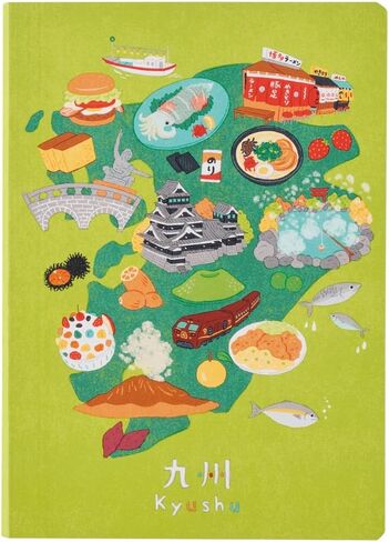 NOLTY JAPAN NOTE, A6 Notebook Featuring Japanese Design, 3.5mm Grid, 80 Pages, Tokyo in Saudi Arabia