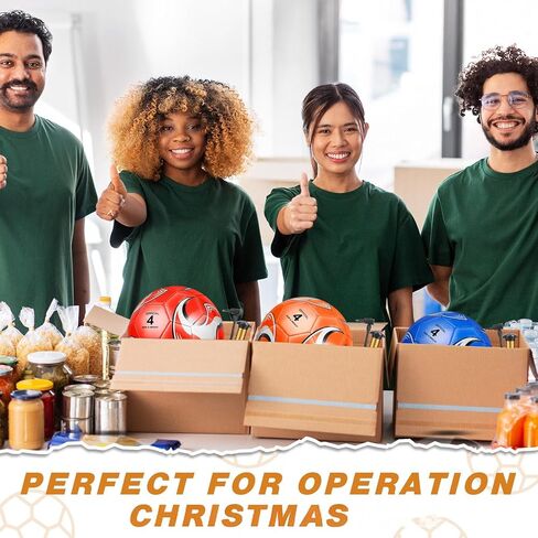 Ceenna 6 Pcs Spring Sports Soccer Ball Bulk with Pump Bag Official Size Outside Sport Soccer Ball Machine Stitched Ball for Training Practice Game in Saudi Arabia