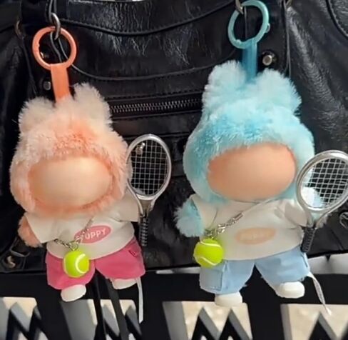 ملابس دمية 17 سم/15 سم مناسبة لـ V1 V2 V3 الزي: ملابس الموضة (دمية غير مدرجة) (مجموعة تنس وردية (أعلى+سروال+كرة تنس+مضرب+أحذية رياضية))) in Kuwait