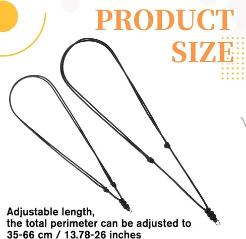 12 PCS Vintage Black Necklace Cord, Adjustable Black Rope Necklace for Men, Double Knotted Craft PU Leather Necklaces Rope Cord with Metal Ring for Hanging Pendants in Kuwait