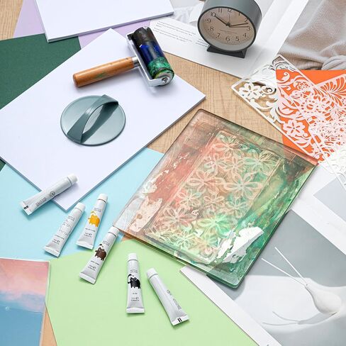 مجموعة طباعة طبعات GACCITO GEL مجموعة كاملة من الطباعة مع 8 × 10 ، 5 × 7 لوحة الجيلاتين prayer paper paper paint acrylic pain in Saudi Arabia