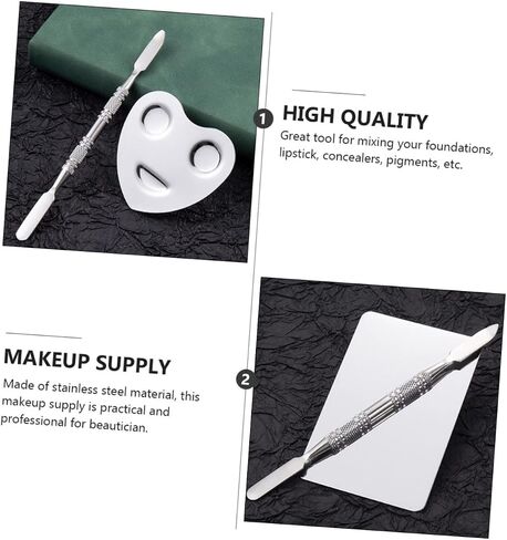 Gadpiparty 2Sets Makeup Ring Mixing Tray for Nail Art Professional Color Mixing Palette for Foundations Lipstick and Pigments Compact Lightweight Design in Saudi Arabia