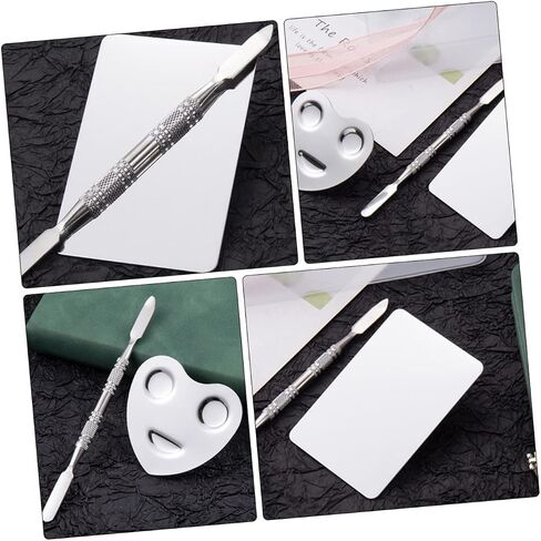 Gadpiparty 2Sets Makeup Ring Mixing Tray for Nail Art Professional Color Mixing Palette for Foundations Lipstick and Pigments Compact Lightweight Design in Saudi Arabia