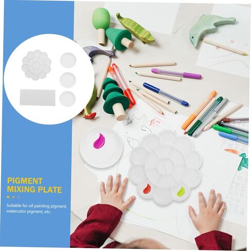 مجموعة صينية خلط على شكل زهرة تتكون من 5 قطع للبنين والبنات لوحة الطلاء المحمولة مريحة لعقد اللوازم الفنية للطلاء ورسم مشاريع in Kuwait