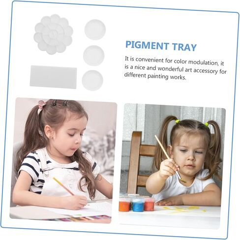 مجموعة صينية خلط على شكل زهرة تتكون من 5 قطع للبنين والبنات لوحة الطلاء المحمولة مريحة لعقد اللوازم الفنية للطلاء ورسم مشاريع in Kuwait