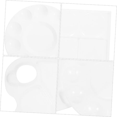 Gadpiparty 3Pcs Paint Trays Versatile Art Crafts Organizer for Watercolor Pigment Mixing for Students and Professionals Lightweight and Portable in Saudi Arabia