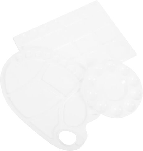 Uonlytech 3pcs صواني الصباغ خفيفة الوزن ألوان ألوان خلط الصواني للألوان المائية والأكريليك التصميم المريح للاستخدام المريح للفنانين والطلاب in Saudi Arabia
