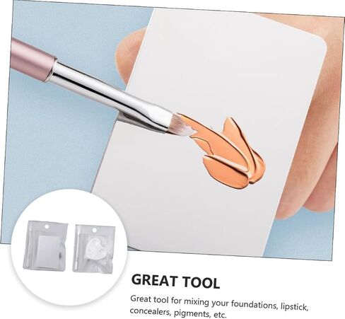 2Sets Mixing Color Palette Ring for Nail Art and Makeup Professional Mixing Tray with Heart and Salon Home Use and DIY in Saudi Arabia