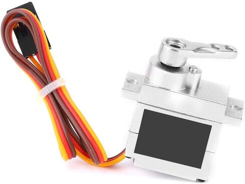 Dilwe RC Metal Servo, 9G Metal Servo Steering Engine Upgrade Spare Accessory Compatible with WPL B1 B14 B16 B24 C14 C24 B36 1:16 RC Truck(Silver) in Saudi Arabia