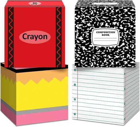 Denylo pro 3 Pcs Back to School Balloon Box Decoration Sets Composition Balloon Box for Back to School Decor Kindergarten Teacher Props Pencils Photo Prop Supplies in Kuwait