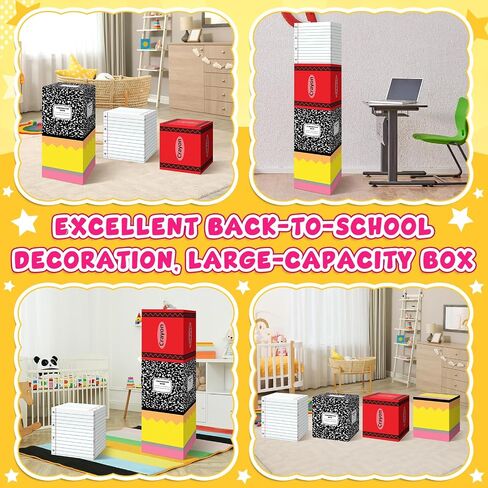 Denylo pro 3 Pcs Back to School Balloon Box Decoration Sets Composition Balloon Box for Back to School Decor Kindergarten Teacher Props Pencils Photo Prop Supplies in Kuwait