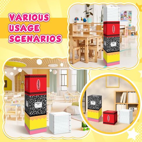 Denylo pro 3 Pcs Back to School Balloon Box Decoration Sets Composition Balloon Box for Back to School Decor Kindergarten Teacher Props Pencils Photo Prop Supplies in Kuwait