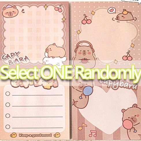 Kawaii Cute Capybara Stationery Set,Capybara Study Supplies Kit,Capybara Makeup Bag Capybara 1 Pencil Case,50 Stickers,5 Gel Ink Pens,1 Sticky Notes(SELECT RANDOMLY),2 Keychain Capybara Gifts Girl Boy in Saudi Arabia