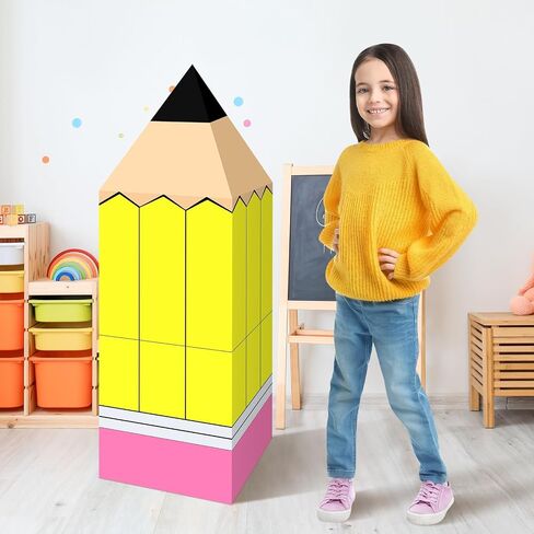 4 Pcs Back to School Balloon Box Decoration Sets Include Pencil Crayon Notebook Line Drawing Balloon Box for Back to School Decor Kindergarten Teacher Props Pencils Photo Prop Supplies in Saudi Arabia