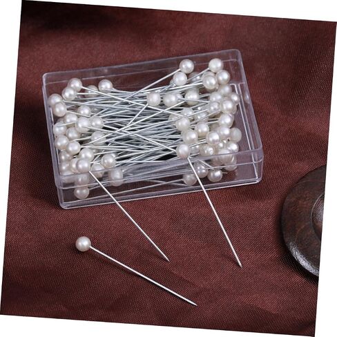 Gadpiparty 3sets 600pcs دبابيس رأس لؤلؤة لخياطة اللحف بالخياطة دبابيس قوية قوية لزخارف الزفاف باقات الأزهار. in Saudi Arabia