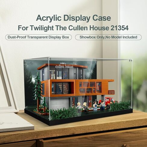 Acrylic Display Case for Lego Twilight The Cullen House (ONLY Box, NOT Model) Clear Dustproof Display Box Compatible with Lego 21354 Building Set in Kuwait