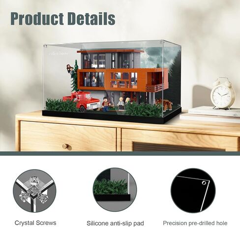 Acrylic Display Case for Lego Twilight The Cullen House (ONLY Box, NOT Model) Clear Dustproof Display Box Compatible with Lego 21354 Building Set in Kuwait