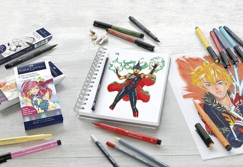 Faber-Castell Creative Studio Manga Starter Set, Multicoloured, For Art, Craft, Drawing, Sketching, Home, School, University, Colouring in Saudi Arabia