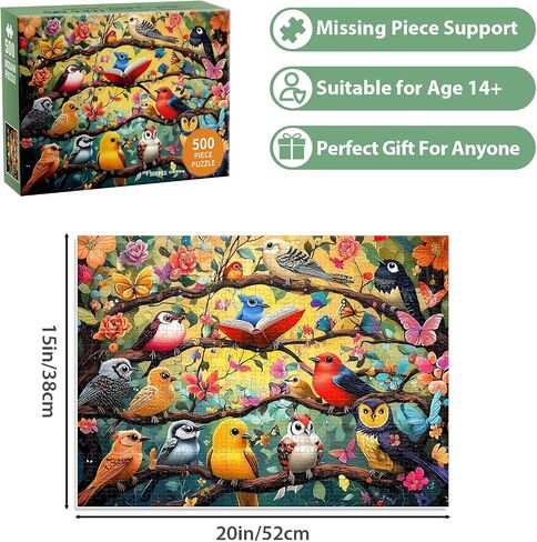 500 Pieces Puzzle for Adults, Town in Autumn Street Puzzle, Recycled Cardboard Jigsaw Puzzles 500 Pieces, Challenging Puzzles Game Home Decor Birthday Party Gift for Adults Kids Seniors 20.5 * 15 in in Saudi Arabia