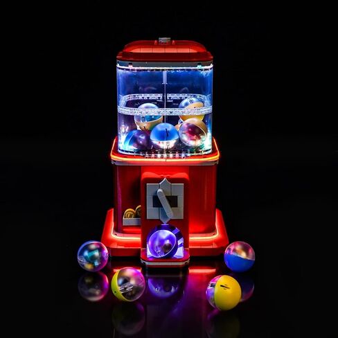 LED Lighting Compatible with Lego Minifigure Vending Machine 21358，Light Kit Compatible with Lego 21358 for Adults-NOT Included The Model Set JUST Lights in Saudi Arabia