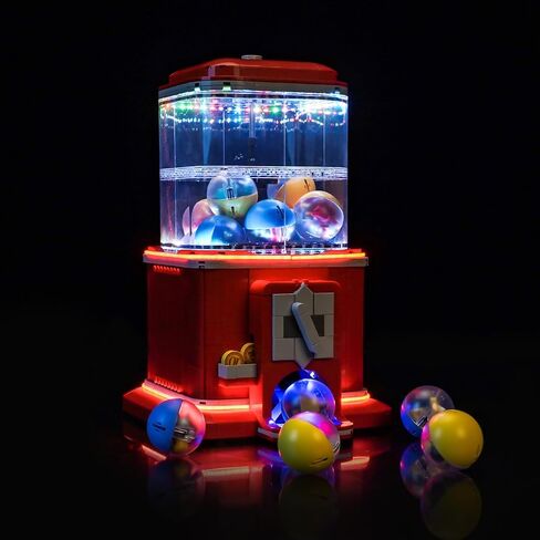 LED Lighting Compatible with Lego Minifigure Vending Machine 21358，Light Kit Compatible with Lego 21358 for Adults-NOT Included The Model Set JUST Lights in Saudi Arabia