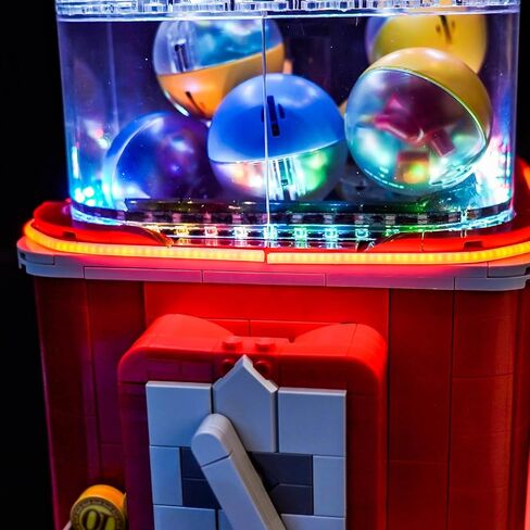 LED Lighting Compatible with Lego Minifigure Vending Machine 21358，Light Kit Compatible with Lego 21358 for Adults-NOT Included The Model Set JUST Lights in Saudi Arabia