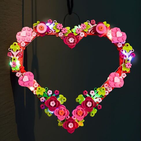 LED Lighting Compatible with Lego Heart Ornament 40638 - NOT Lego, Light Kit Compatible with Lego 40638, Giving Light to Model, NOT Included The Model in Saudi Arabia
