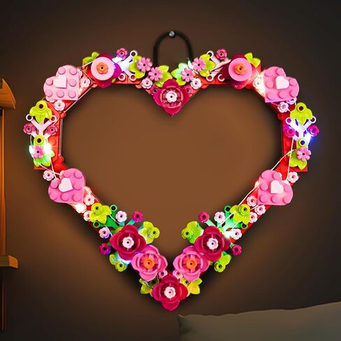 LED Lighting Compatible with Lego Heart Ornament 40638 - NOT Lego, Light Kit Compatible with Lego 40638, Giving Light to Model, NOT Included The Model in Saudi Arabia