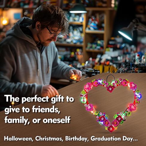 LED Lighting Compatible with Lego Heart Ornament 40638 - NOT Lego, Light Kit Compatible with Lego 40638, Giving Light to Model, NOT Included The Model in Saudi Arabia