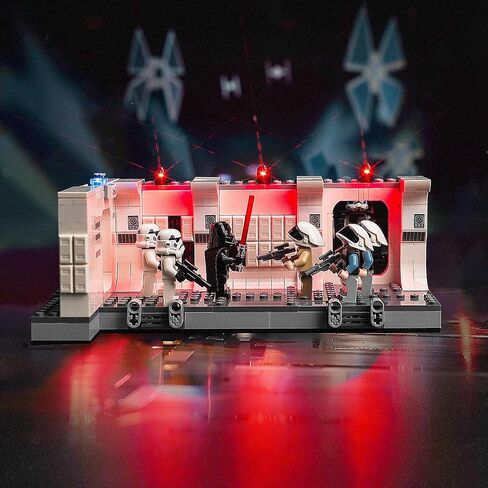 إضاءة LED متوافقة مع LEGO 75387 A NEW HOPE ROARTHER TANTIVE IV ، مجموعة الضوء المتوافقة مع LEGO 75387 ، مع إعطاء الضوء للنموذج ، لم يتضمن مجموعة النموذج in Saudi Arabia