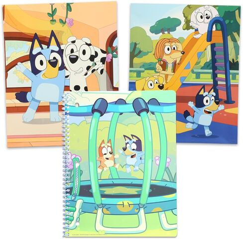 Bluey School Supplies for Kids - 11 Pc Themed School Supplies Bundle Includes Bingo Folders, Notebook, Notepad, Pencils, More Plus Stickers | Bluey Classroom Supplies in Saudi Arabia