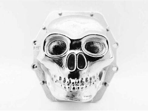 Hot Racing WRA12CT08 Metal Skull AR60 Diff Cover (Chrome) - Axial Yeti Wraith AX10 in Saudi Arabia