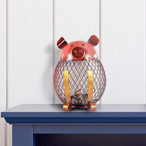 Metal Cat Piggy Bank,Cat Coin Bank Coin Box for Adults Kids,Cute Animal Money Bank,Handcrafts Decoration for Cat Lovers Birthday in Saudi Arabia