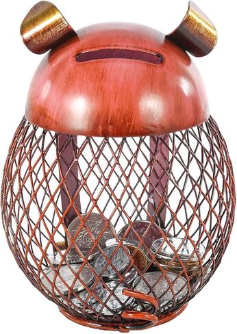 Metal Cat Piggy Bank,Cat Coin Bank Coin Box for Adults Kids,Cute Animal Money Bank,Handcrafts Decoration for Cat Lovers Birthday in Saudi Arabia