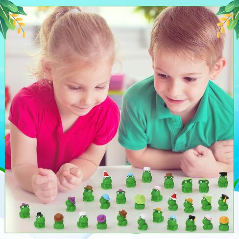 50 PCS MINI Resin Frogs ، Foldty Hood Hat Frog Frog ، جمع جميع الضفادع التي ترتدي القبعات ، حزب الضفدع الصغير لصالح عيد الميلاد ، التخرج ، الحفلات ، عيد الهالوين ، عيد الميلاد ، الشاطئ ، يوميًا (10 أنماط) in Saudi Arabia