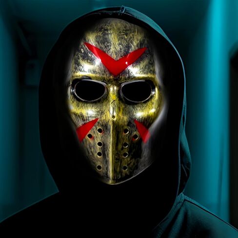 2025 Halloween Horror Mask Cosplay Costume Mask Party Masquerade Props Mask Cos Masks with Adjustable Straps in Kuwait