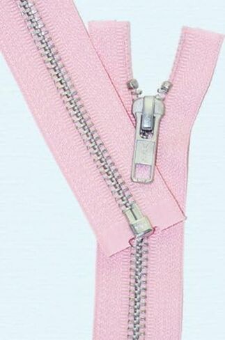 YKK® 28" Jacket Zipper, YKK #5 Aluminum Metal ~ Medium Weight ~ Separating ~ 513 Pink (1 Zipper/Pack) in Saudi Arabia