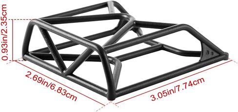 GLOBACT RC Crawler Body Back-Half Cage RC Roll Cage Body Shell Decoration Parts for 1/24 Axial SCX24 Base Camp RC Crawler Upgrade Parts in Saudi Arabia