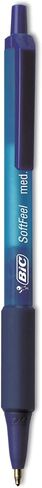 BIC SCSM361AST Soft Feel Retractable Ballpoint Pen, Black/Blue, 1mm, Medium, 36/Pack in Saudi Arabia