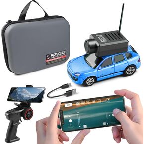 FPV RC Car with Camera, Remote Control SUV with Phone Mount, HD Live Video Stream, Carrying Case (Remote+APP Control Blue) in Saudi Arabia