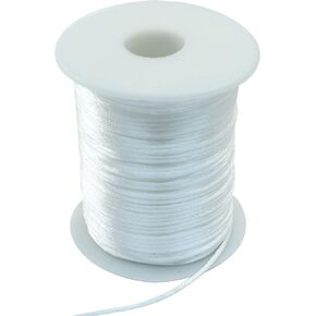 Zorfeter 2 mm x 330 Feet Satin Nylon Cord, Silky Smooth String Rattail for Jewelry Making Bracelet Necklaces, Beading Thread for Macrame Kumihimo Chinese Knot Craft(Black) in Saudi Arabia