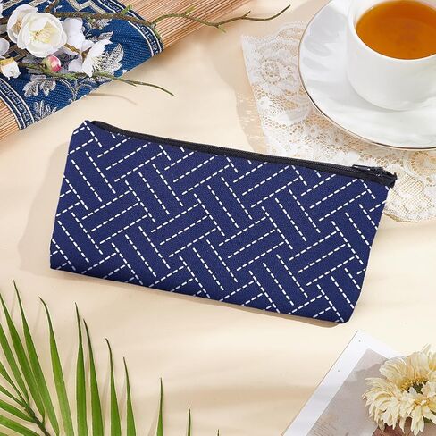 FreeBloss 4 Set Sashiko Bag Kit Sashiko Pouch Kit Diy Sashiko Making Kit مع أزمة Sashiko Stencil Sashiko لمباد in Saudi Arabia