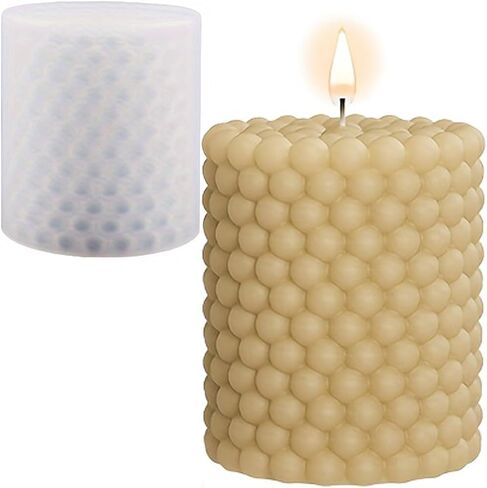 Silicone Candle Molds, 3D Bubble Sphere Silicone Molds, Cozy Atmosphere Design, Colorless, BPA Free, Silicone Molds for Candle Making, DIY, Resin, Wax, Soap, Clay, Chocolate Etc in Saudi Arabia