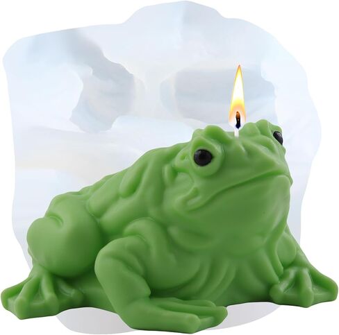3D Frog Toad Candle Silicone Mold Toad Resin Casting Molds for Candle Making Aromatherapy Plaster Candles Polymer Clay Craft Home Decoration in Kuwait